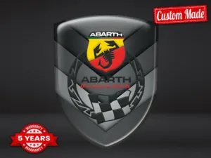 Fiat Abarth Emblemas Silicona Auto Elegantes Máximo Deporte Duradero
